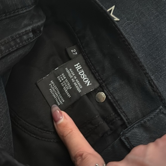 HUDSON Riley Crop Embroidered Star Jeans NWT Size 27 $285 - Picture 9 of 11